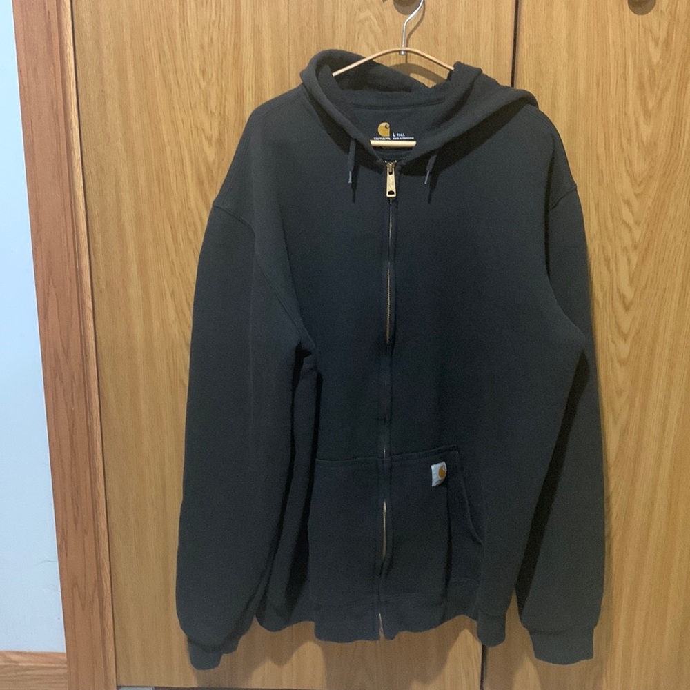 Carhartt LT Zip Up Hoodie Black